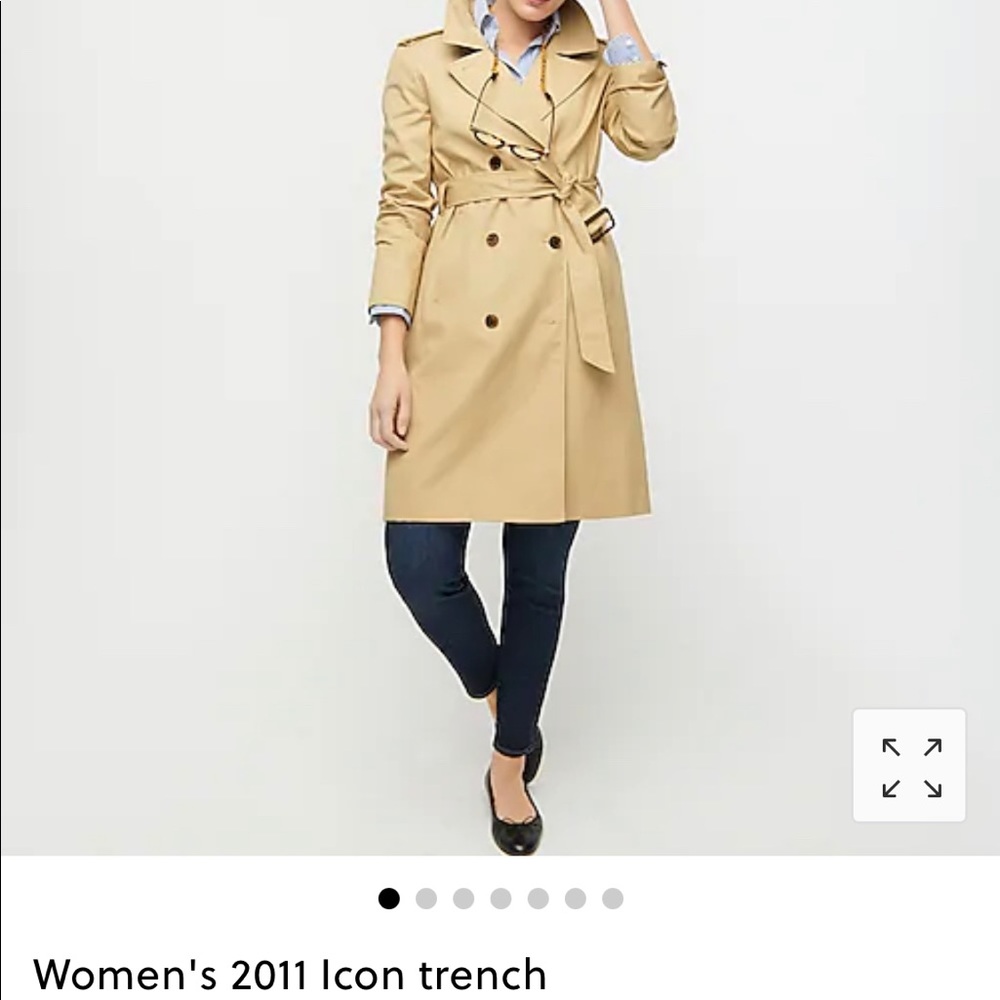 J. Crew 2011 Icon Trench size 00 worn once
